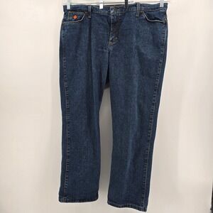 Wrangler FR Flame Resistant Jeans Womens 17x30 Dark Wash HRC2 FRW10CH Denim
